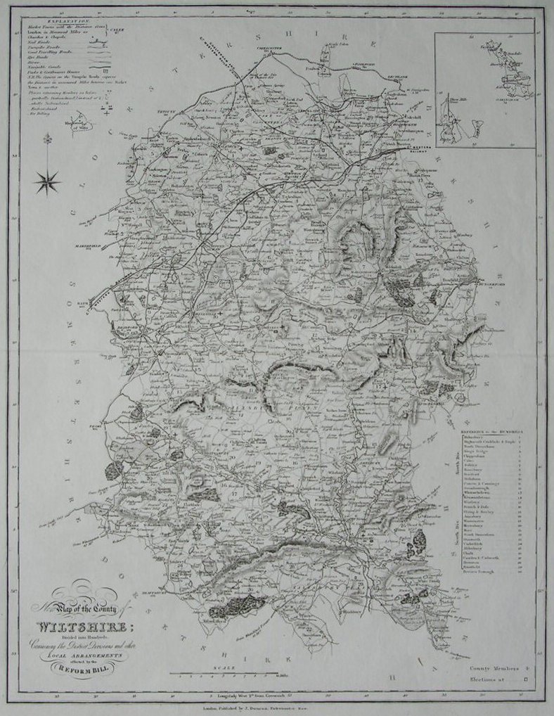 Map of Wiltshire - Ebden-Duncan